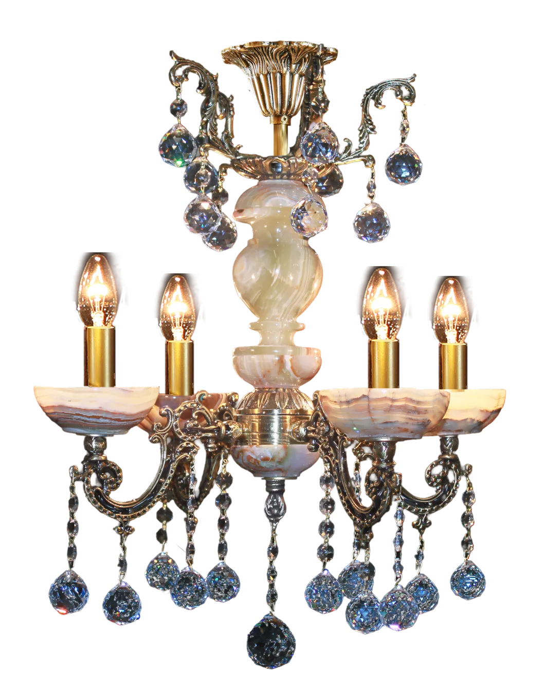 Люстра Belonna арт. 04-03 из латуни — Brass Art